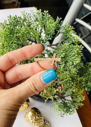 Кольцо крест р18,5