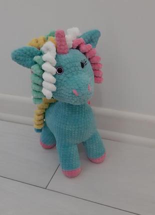 Іграшки з плюшевою пряжі єдиноріг