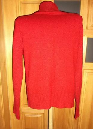 Кофта  пуловер красный на змейке распродажа р. s - м - memo3 фото