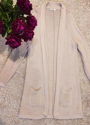 Вязаный кардиган в цвете пудра от m&s