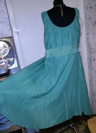 Натуральное-шёлк-хлопок,воздушное платье с пышной юбкой,большого размера9 фото