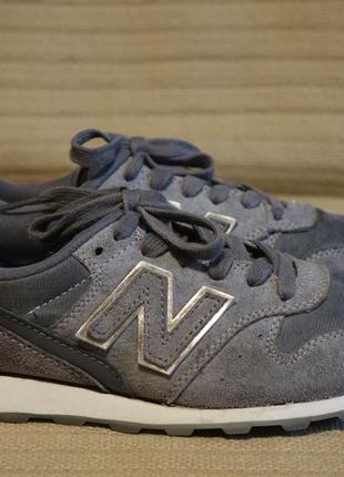 Серые комбинированные фирменные кроссовки new balance 996.  -  37 р.( 24,5 см.)6 фото