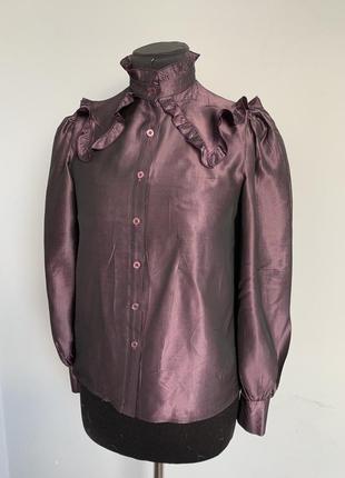 Блуза винтаж готик стимпанк 44 тафта2 фото