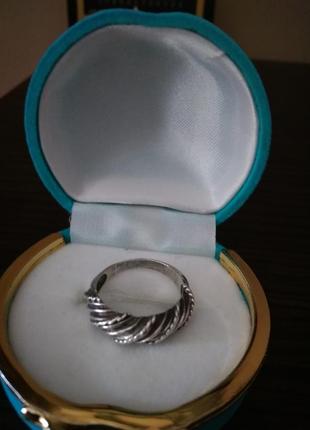 Уникальное кольцо серебряное витое,  шнур,  винтаж2 фото