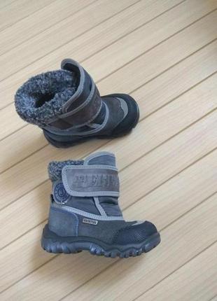 Теплі чобітки черевики чоботи чоботи зі світловідбивачами демі 🌨️ 21р/устілка 13,5 см7 фото