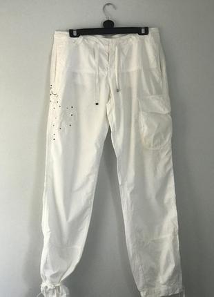 Новые стильные белые летние брюки модного бренда toy.g.p.42/l