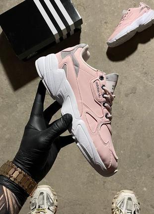 Кросівки жіночі adidas falcon pink/white