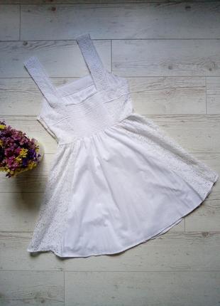Красивое ажурное платье из прошвы сарафан р.10-12 (м-л)4 фото