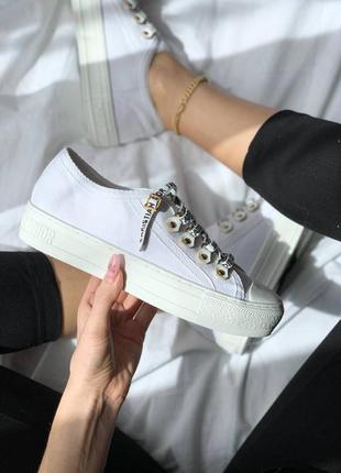 В стиле dior low top white кеды кеди жіночі