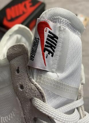 Кроссовки женские nike air force 1 low off-white white biege4 фото