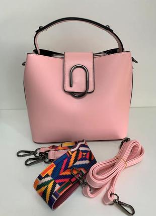 Женская сумка розовая1 фото