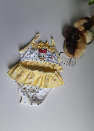 Роздельный купальник disney 0-3/62cм/5,5кг, новый