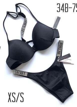 Купальник victoria’s secret оригинал стразы 34b 75b виктория сикрет vs вікторія сікрет2 фото