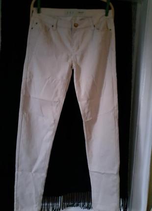 Джинсы скини. летние легкие светлые хлопковые женские джинсы   12 размер.
