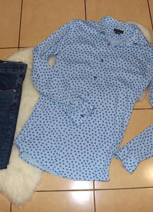 Мужская рубашка от zara с цветочным принтом