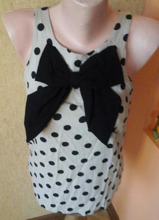 Майка в горохи фирмы new look