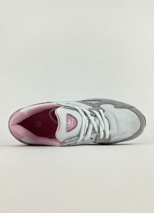 Кроссовки женские adidas falcon white pink biege5 фото