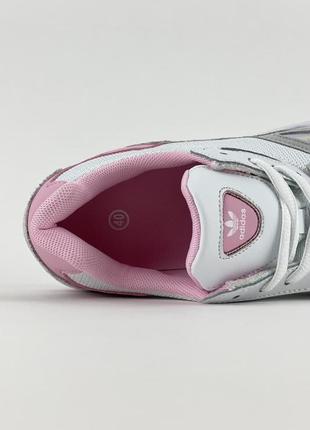 Кроссовки женские adidas falcon white pink biege6 фото