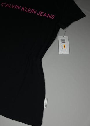 Очень классная футболка calvin klein 100% оригинал новая женская чёрная4 фото