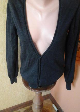 Сіра вовняна кофта фірми topman