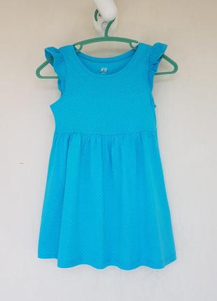 Новое платье в горошек от h&amp;m, р. 1.5-2 года (92 см.)