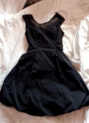 Платье нарядное чёрное1 фото