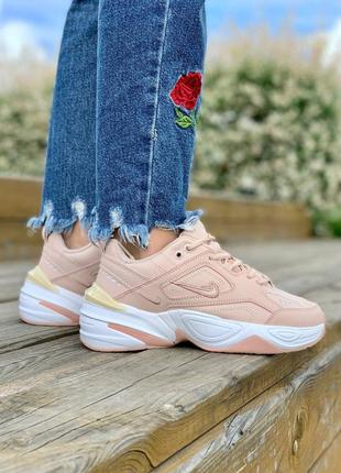 Жіночі стильні кросівки nike m2k tekno 'beige'7 фото