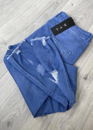 Крутые рваные джинсы9 фото