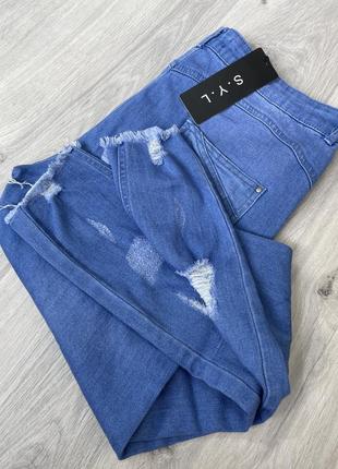 Крутые рваные джинсы10 фото