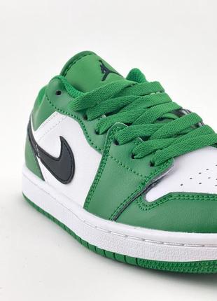 Кросівки nike air jordan 1 low pine green чоловічі зелені кросівки найк