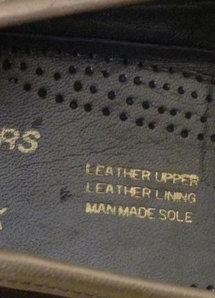 Туфельки-лоферы золотистые-34 размер--pavers of york6 фото