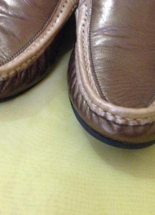 Туфельки-лоферы золотистые-34 размер--pavers of york5 фото