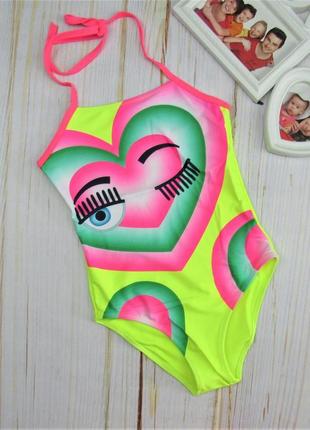 Сдельный купальник "глазки"