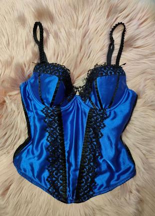 Шикарный атласный корсет 💙 75в