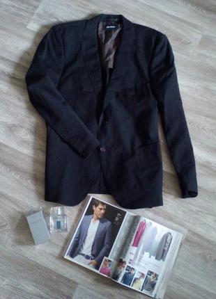 Стильний, брендовий (оригінал) чоловічий чорний піджак 52 strellson