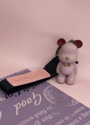 Брелок мишка розовый1 фото