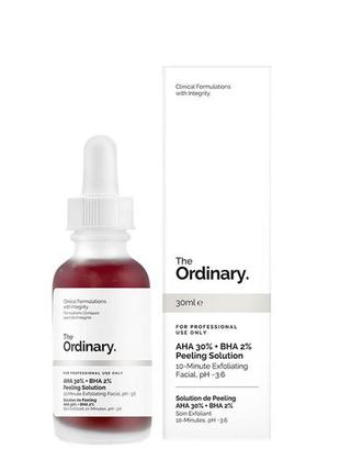 Пілінг кислотний the ordinary aha 30% + bha 2% peeling solution