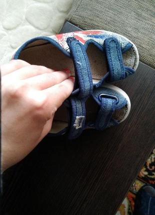 Текстильные босоножки валди