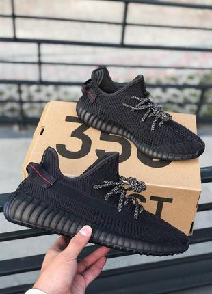 Кросівки адідас ізі буст 350, adidas yeezy static black