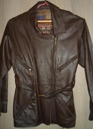 Куртка курточка из натуральной кожи размер eur-38/40 uk-122 фото