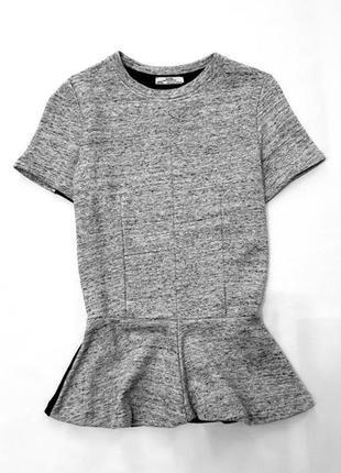 Zara collection новая блуза блузка меланж xxs xs s португалия колор блок1 фото