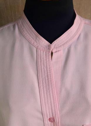 Гарний комфортний великий піджак/сорочка ніжно рожевого кольору3 фото