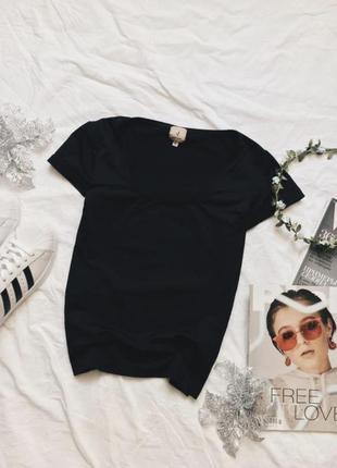 Чёрная базовая футболка vero moda
