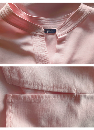 Гарний комфортний великий піджак/сорочка ніжно рожевого кольору10 фото