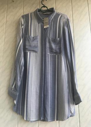 Натуральная рубашка блуза