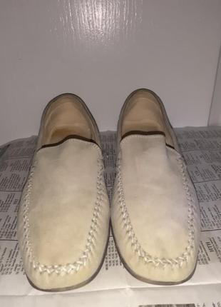 Жіночі замшеві  нюдові туфлі, замша туфлі нюдові