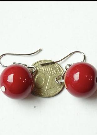 Сережки корал