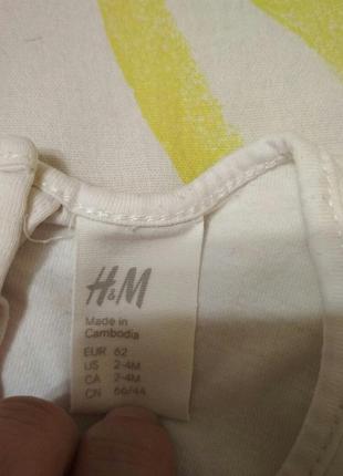 Платье h&m на возраст 2-4 месяца.3 фото