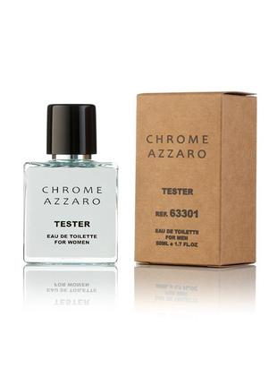 Чоловічі духи azzaro chrome tester 50 ml.