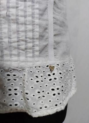 Брендовая, шикарная блуза со сквозной вышивкой5 фото